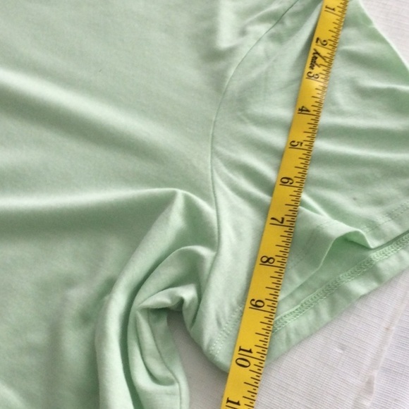 Woman’s Ideology T Shirt that ties in front color light green washable #572 - Picture 7 of 7